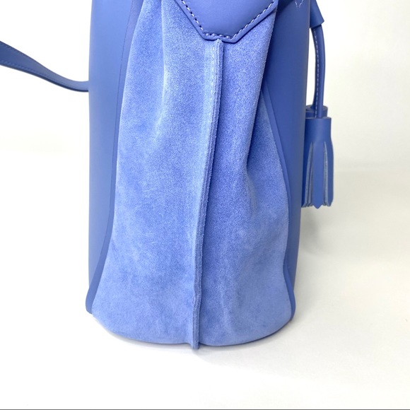 Longchamp Penelope Bucket Bag Blue Mist - Picture 12 of 16